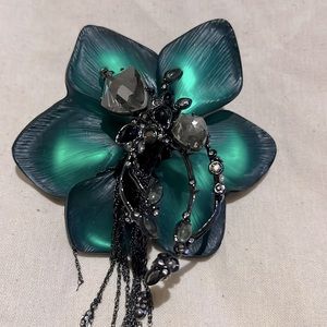 Alexis Bittar Imperial Noir brooch